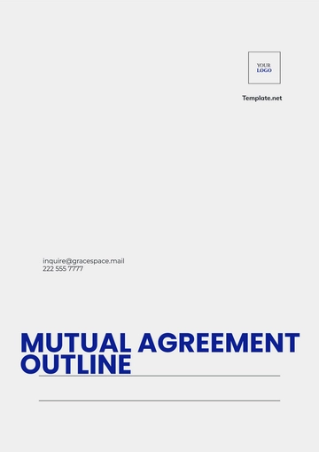 Free Mutual Agreement Outline Template to Edit Online