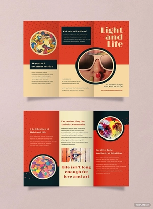 Sample Retro Brochure Template