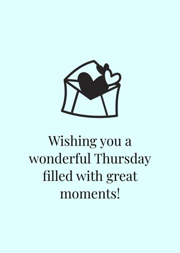 Free Wonderful Thursday Template to Edit Online