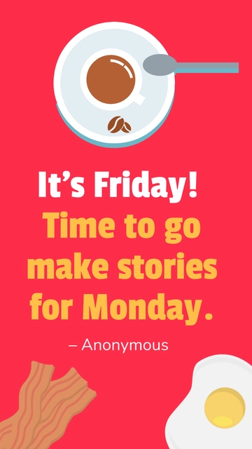 Free Friday Morning Quote Template to Edit Online