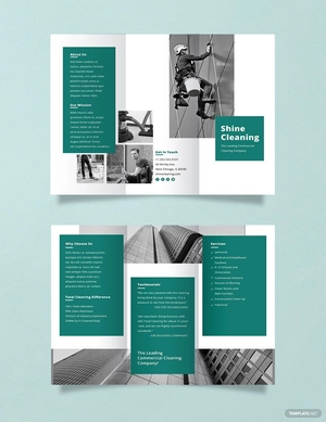Cleaning Service Brochure Template