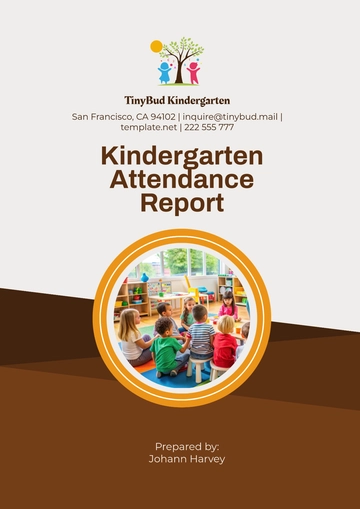 Free Kindergarten Attendance Report Template to Edit Online