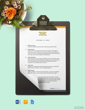Simple IT Scope of Work Template