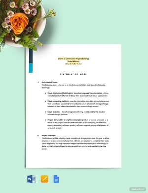 IT Consultant Scope of Work Template