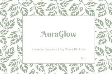 Free Candle Label Template to Edit Online