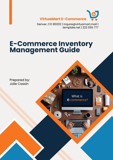 Free E-Commerce Inventory Management Guide Template to Edit Online