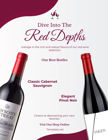 Free Wine Flyer Template to Edit Online