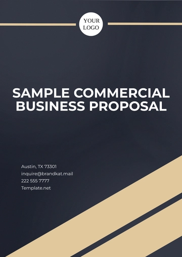 Free Sample Commercial Business Proposal Template to Edit Online