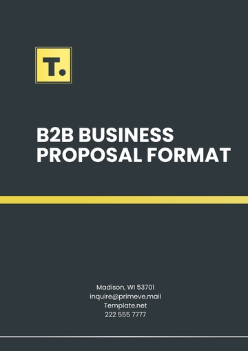 Free B2B Business Proposal Format Template to Edit Online