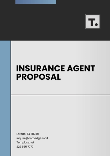 Free Insurance Agent Proposal Template to Edit Online