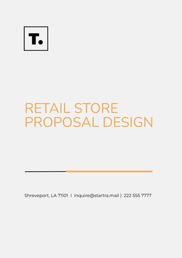 Free Retail Store Proposal Design Template to Edit Online