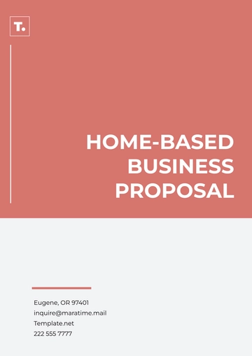 Free Home-Based Business Proposal Template to Edit Online
