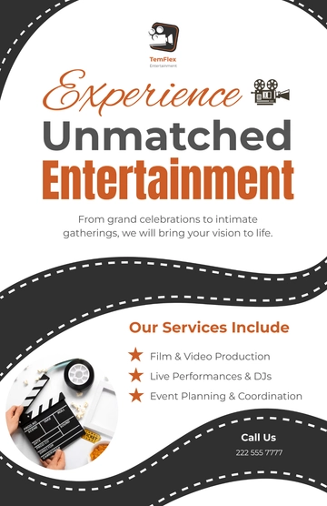 Free Entertainment Poster Template to Edit Online