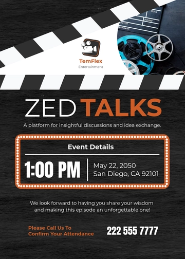 Free Entertainment Event Invitation Template to Edit Online