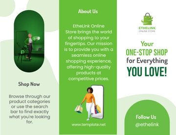 Free Online Store Brochure Template to Edit Online
