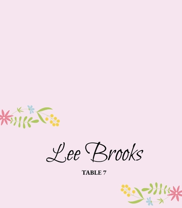 Free Colorful Place Card Template to Edit Online