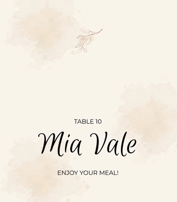 Free Background Rustic Place Card Template to Edit Online