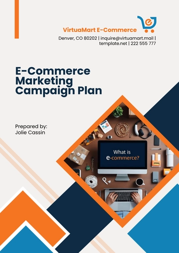 Free E-Commerce Marketing Campaign Plan Template to Edit Online
