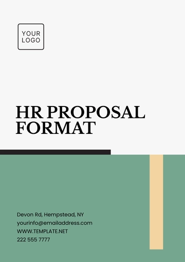 Free HR Proposal Format Template to Edit Online