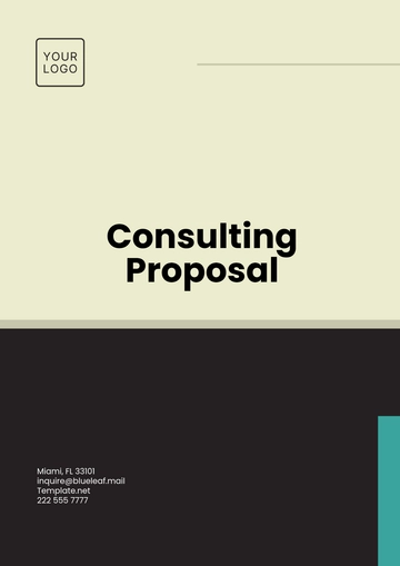 Free Consulting Proposal Template to Edit Online