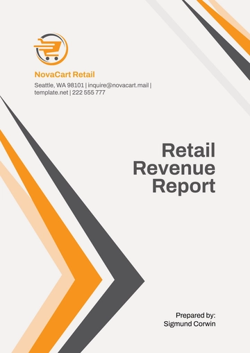 Free Retail Revenue Report Template to Edit Online