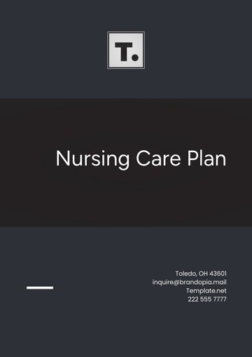 Free Nursing Care Plan Template to Edit Online