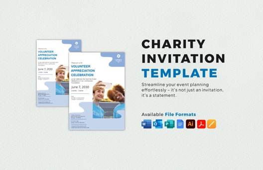 Charity Invitation Template Charity Invitation Template
