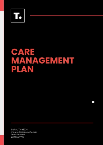 Free Care Management Plan Template to Edit Online