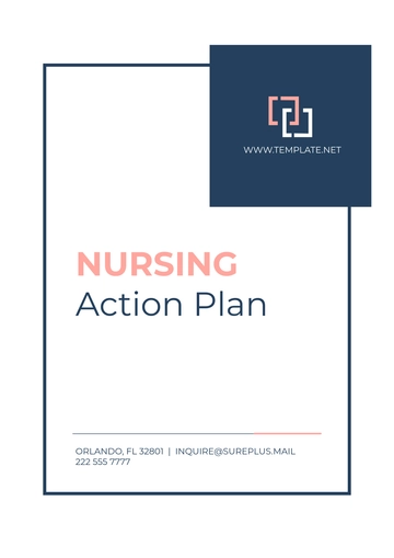 Free Simple Nursing Action Plan Template to Edit Online