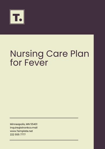 Free Nursing Care Plan for Fever Template to Edit Online