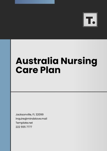Free Australia Nursing Care Plan Template to Edit Online