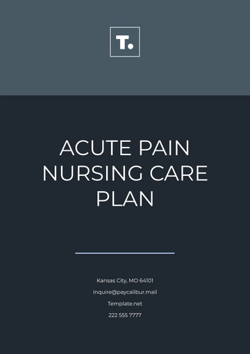 Free Acute Pain Nursing Care Plan Template to Edit Online