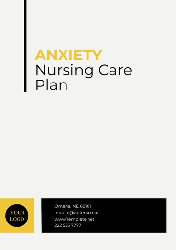 Free Anxiety Nursing Care Plan Template to Edit Online
