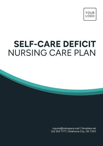 Free Self-Care Deficit Nursing Care Plan Template to Edit Online
