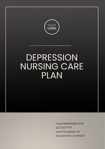 Free Depression Nursing Care Plan Template to Edit Online