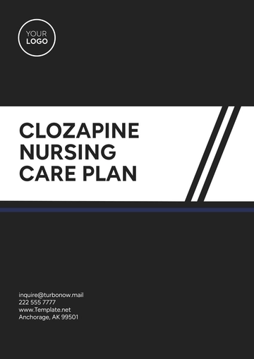 Free Clozapine Nursing Care Plan Template to Edit Online