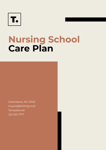 Free Nursing School Care Plan Design Template to Edit Online