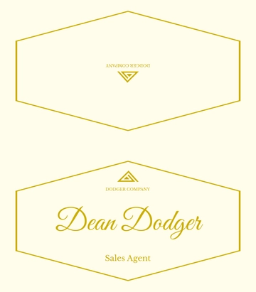 Free Gold Engraved Place Card Template to Edit Online