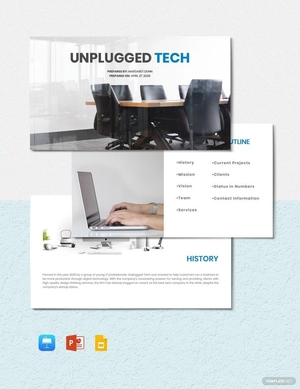 Tech Startup Presentation Template