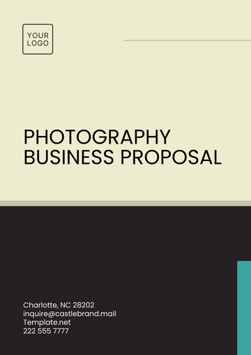 Free Photography Business Proposal Template to Edit Online