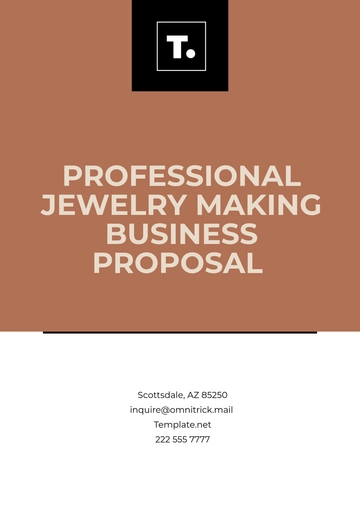 Free Professional Jewelry Making Business Proposal Template to Edit Online