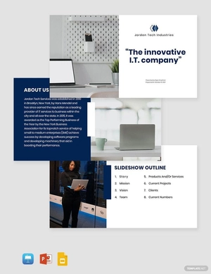 IT Services Presentation Template IT Services Presentation Template