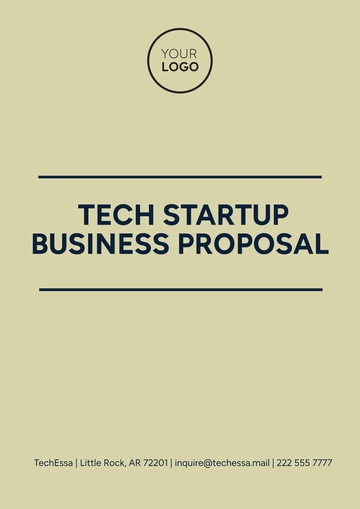 Free Tech Startup Business Proposal Template to Edit Online