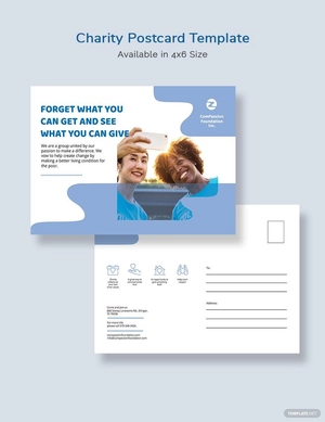 Charity Postcard Template