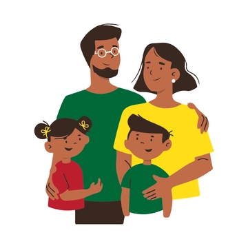 Free Colorful Family Clipart to Edit Online