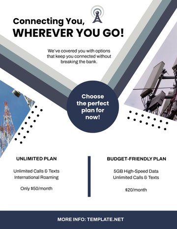 Free Telecommunication Flyer Template to Edit Online
