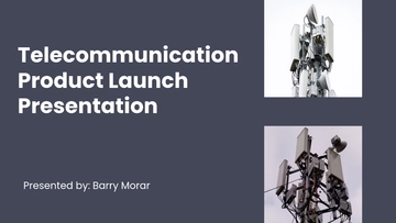 Free Telecommunication Product Launch Presentation Template to Edit Online