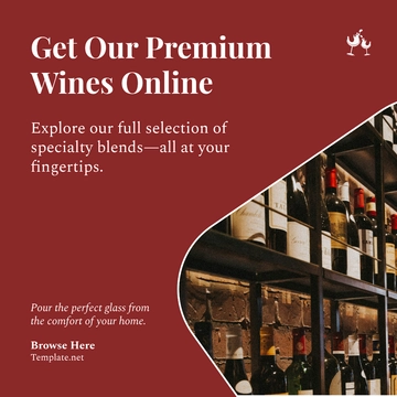 Free Wine Post Template to Edit Online
