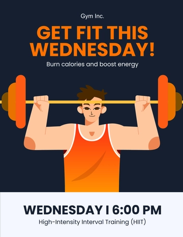 Free Workout Wednesday Template to Edit Online