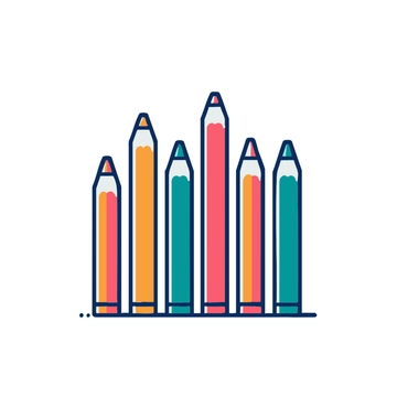 Free Colorful Pencil Clipart to Edit Online